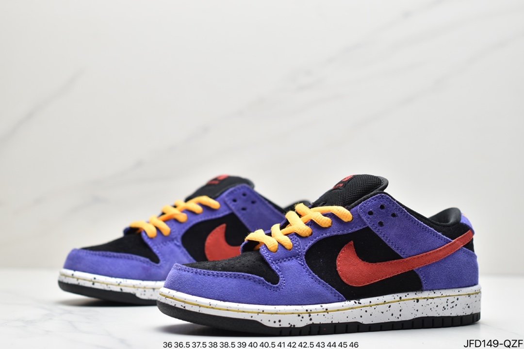 SB Dunk Low ”ACG” Black and Purple Classic Skateboard Shoes SB BQ6817-008