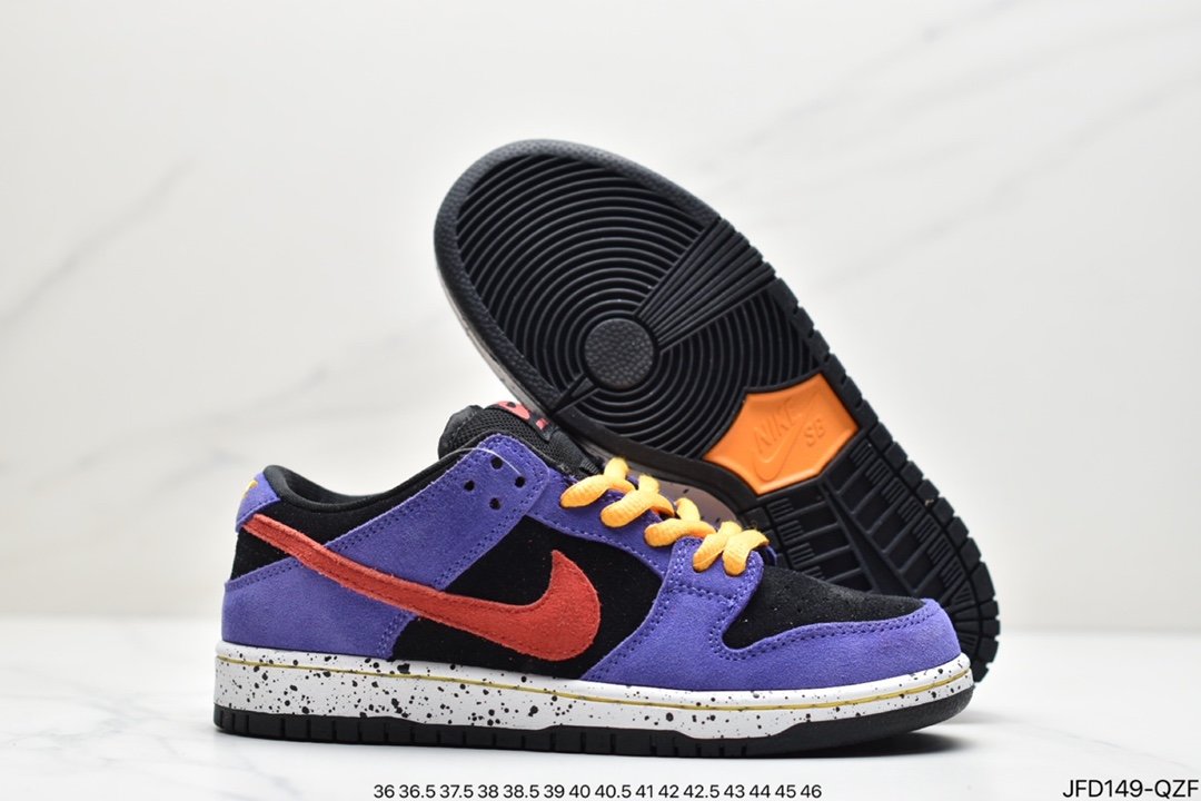 SB Dunk Low ”ACG” Black and Purple Classic Skateboard Shoes SB BQ6817-008