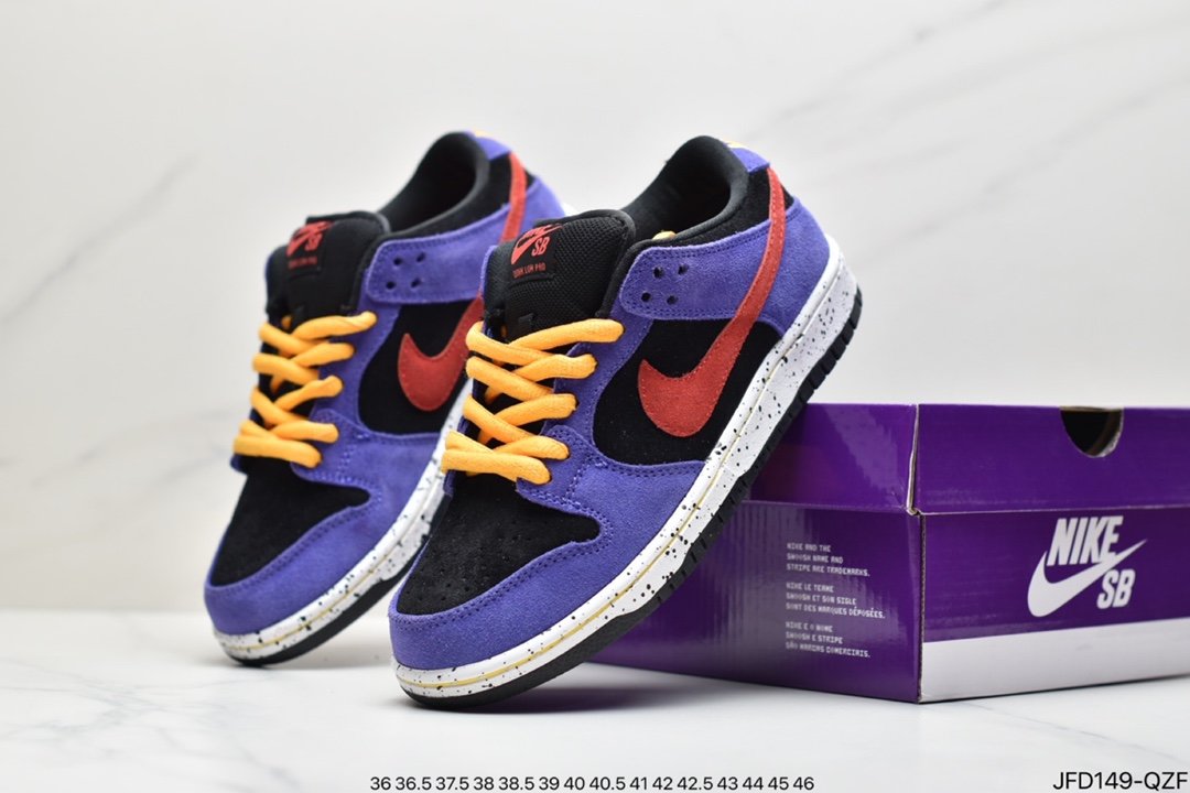 SB Dunk Low ”ACG” Black and Purple Classic Skateboard Shoes SB BQ6817-008