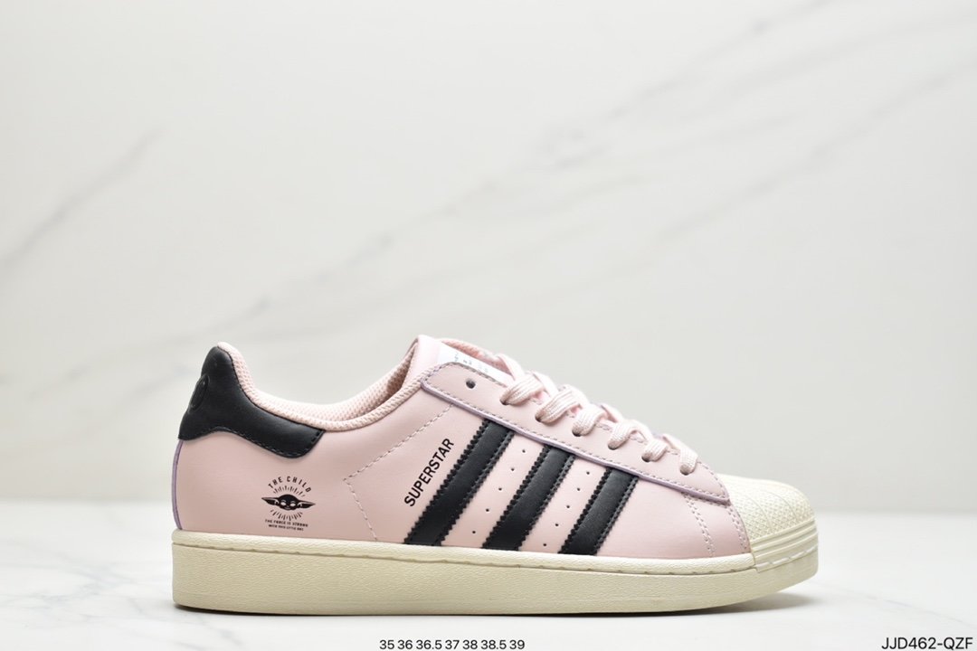 adidas clover Originals Superstars ”White/Red Laceless”” black and green GZ2751