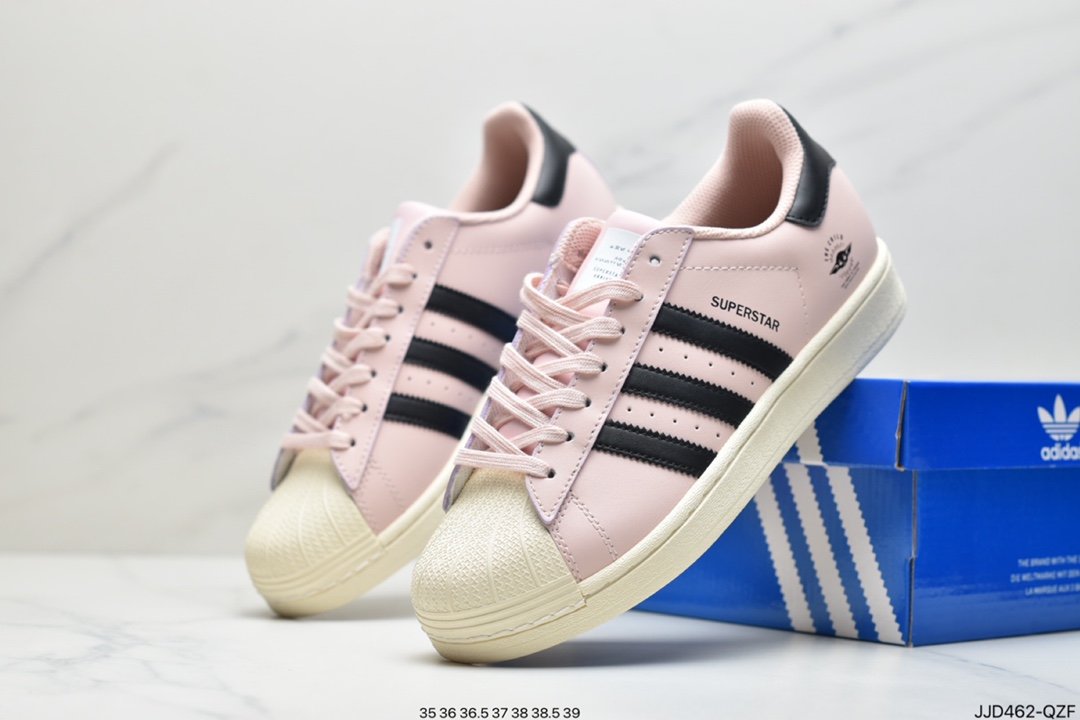 adidas clover Originals Superstars ”White/Red Laceless”” black and green GZ2751