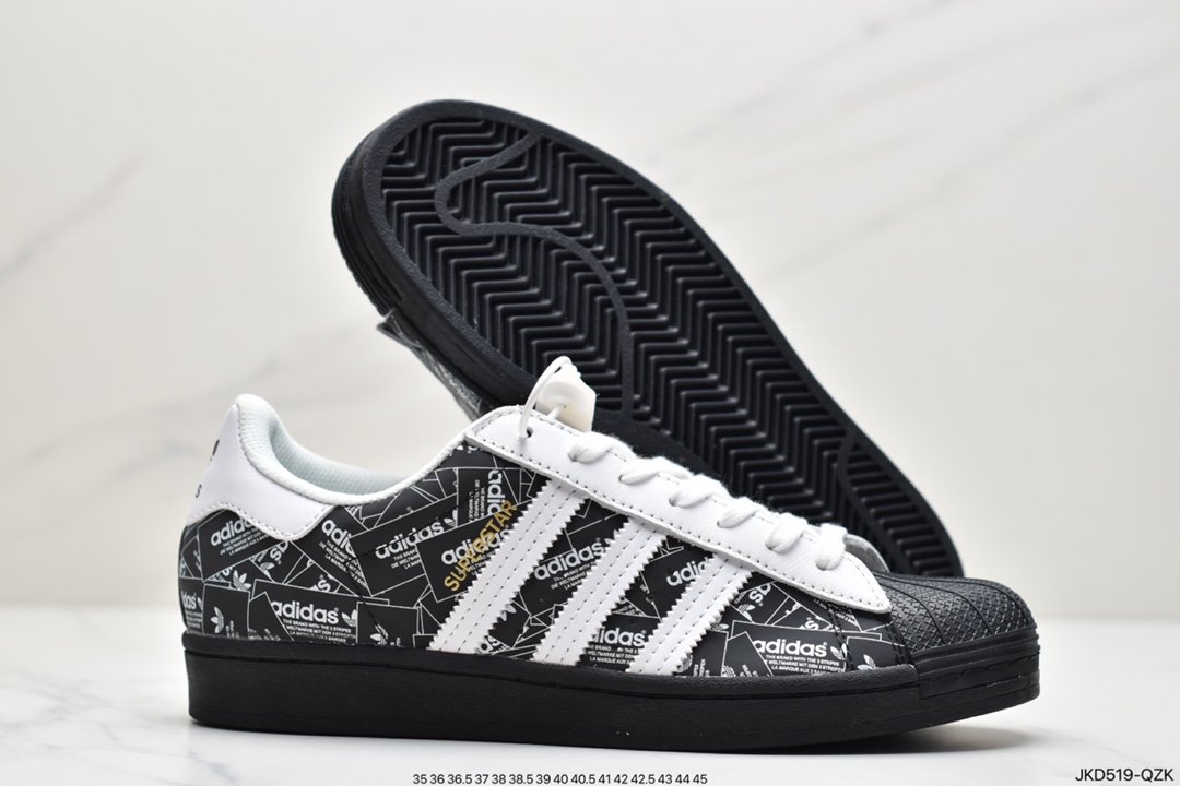 Adidas Originals SUPERSTAR W shell head classic all-match casual whiteboard shoes FX7175