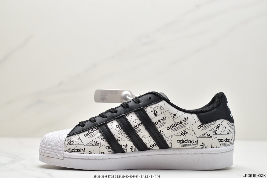 Adidas Originals SUPERSTAR W shell head classic all-match casual whiteboard shoes FX7175