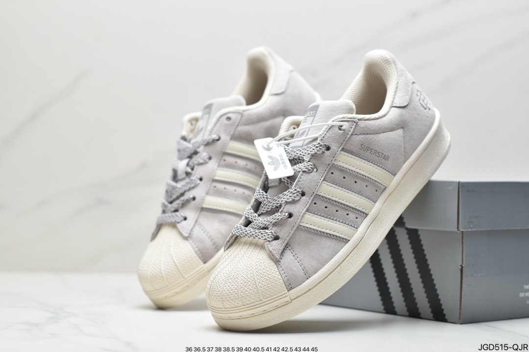 Adidas/ Adopt splicing cowpei leather upper BS0911