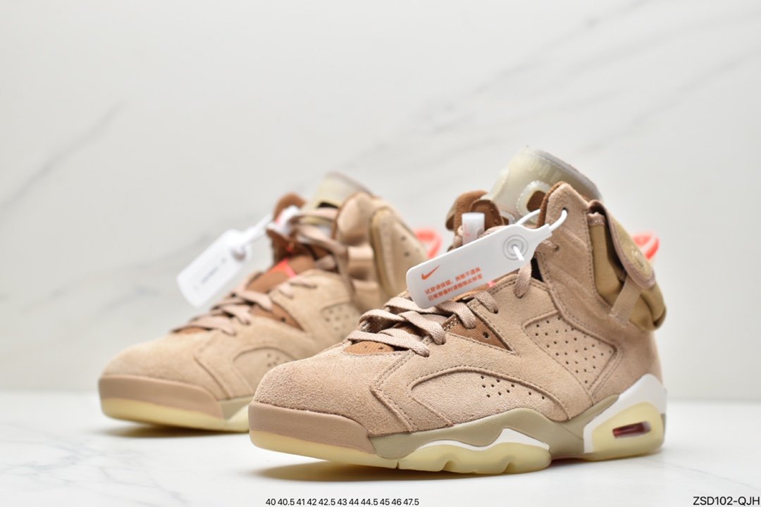 Travis Scott x Air Jordan 6 Retro ”Gold Digger” Khaki DH0690-200