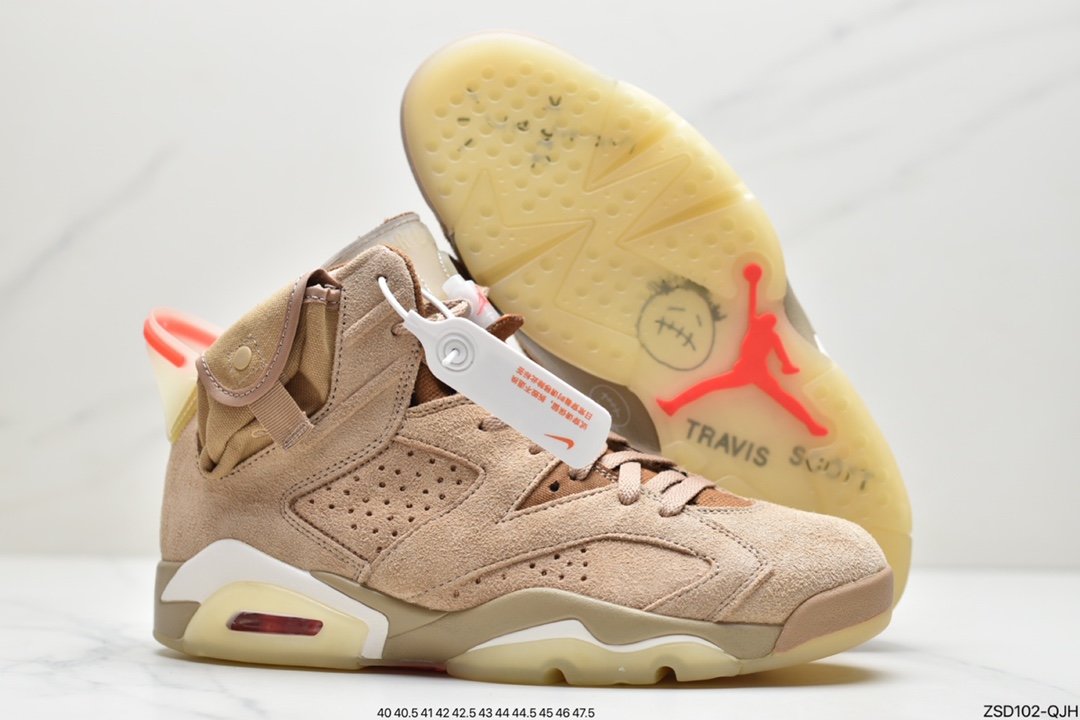 Travis Scott x Air Jordan 6 Retro ”Gold Digger” Khaki DH0690-200