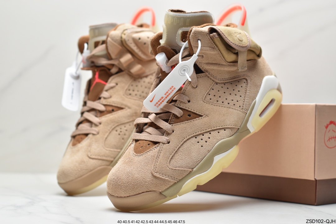 Travis Scott x Air Jordan 6 Retro ”Gold Digger” Khaki DH0690-200