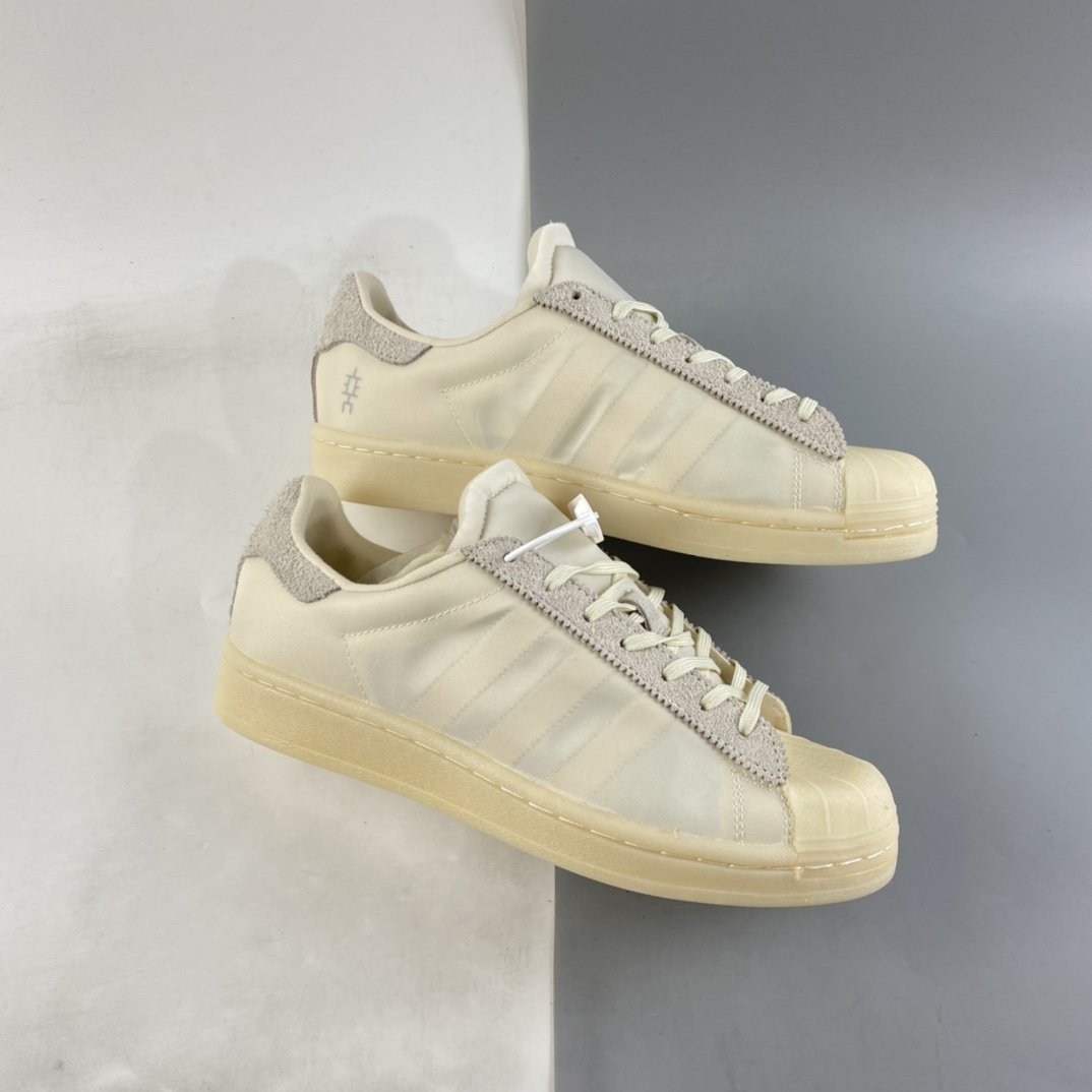 Eason x Adidas Originals Superstar ”Eason Chan Bone White” Shell Toe Classic All-match Casual Sports Shoes FX8116