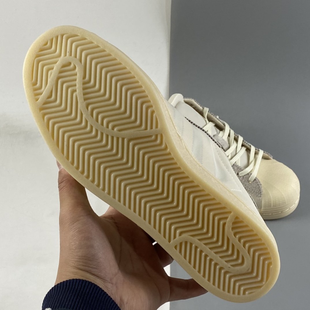 Eason x Adidas Originals Superstar ”Eason Chan Bone White” Shell Toe Classic All-match Casual Sports Shoes FX8116