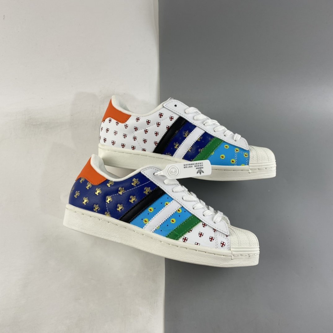 Adidas Originals Superstar clover shell head classic all-match casual sports shoes FX7175