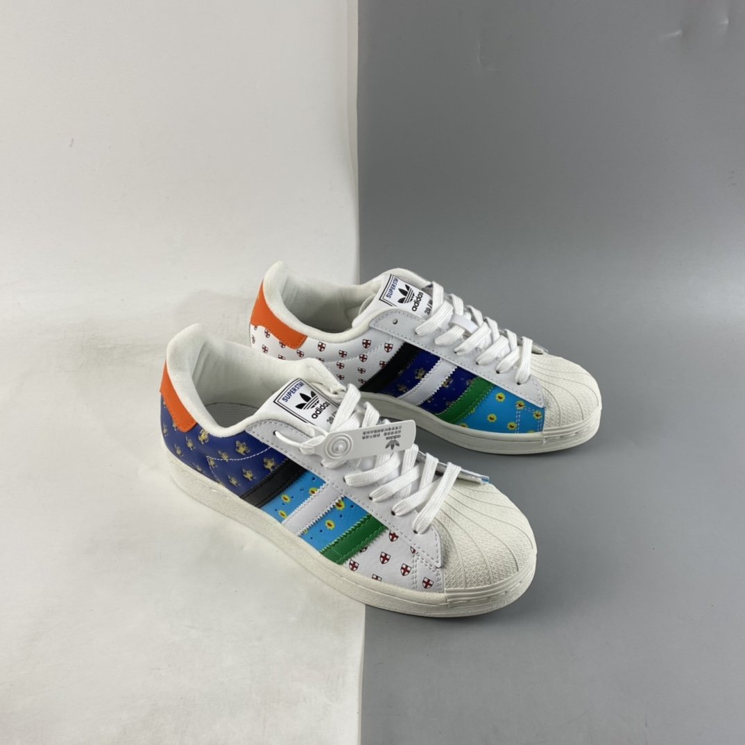 Adidas Originals Superstar clover shell head classic all-match casual sports shoes FX7175