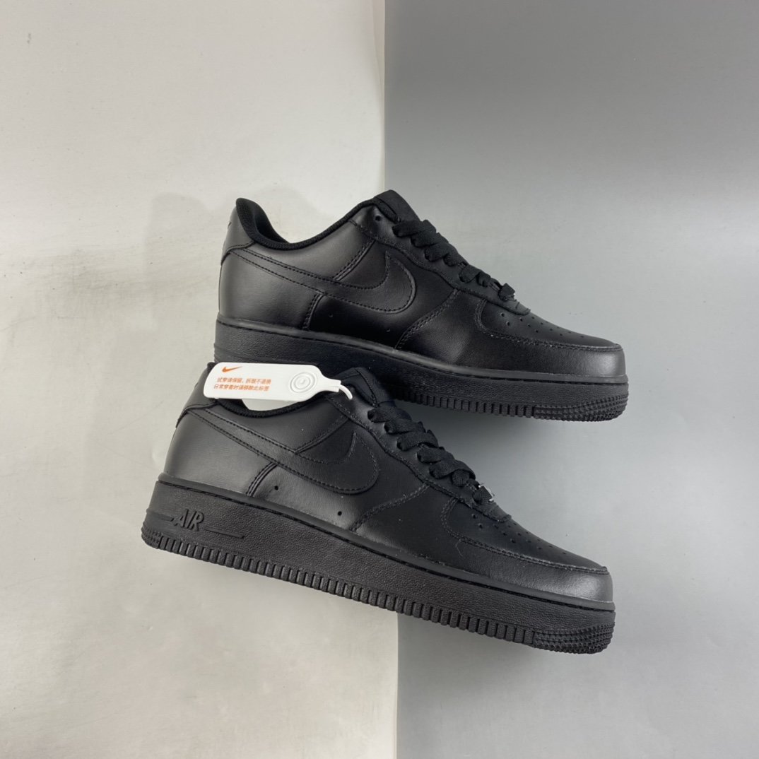 NIKE Air Force 1 '07 ”All Black” Air Force One Low Top Casual Sports Shoes 315122-001