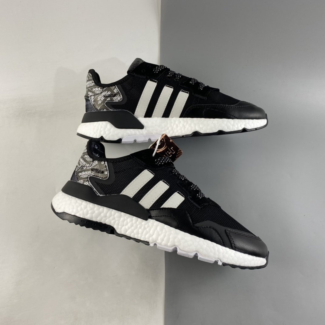 Adidas Nite Jogger Boost Nightcrawler Popcorn Outsole Retro Running Shoes FW6689