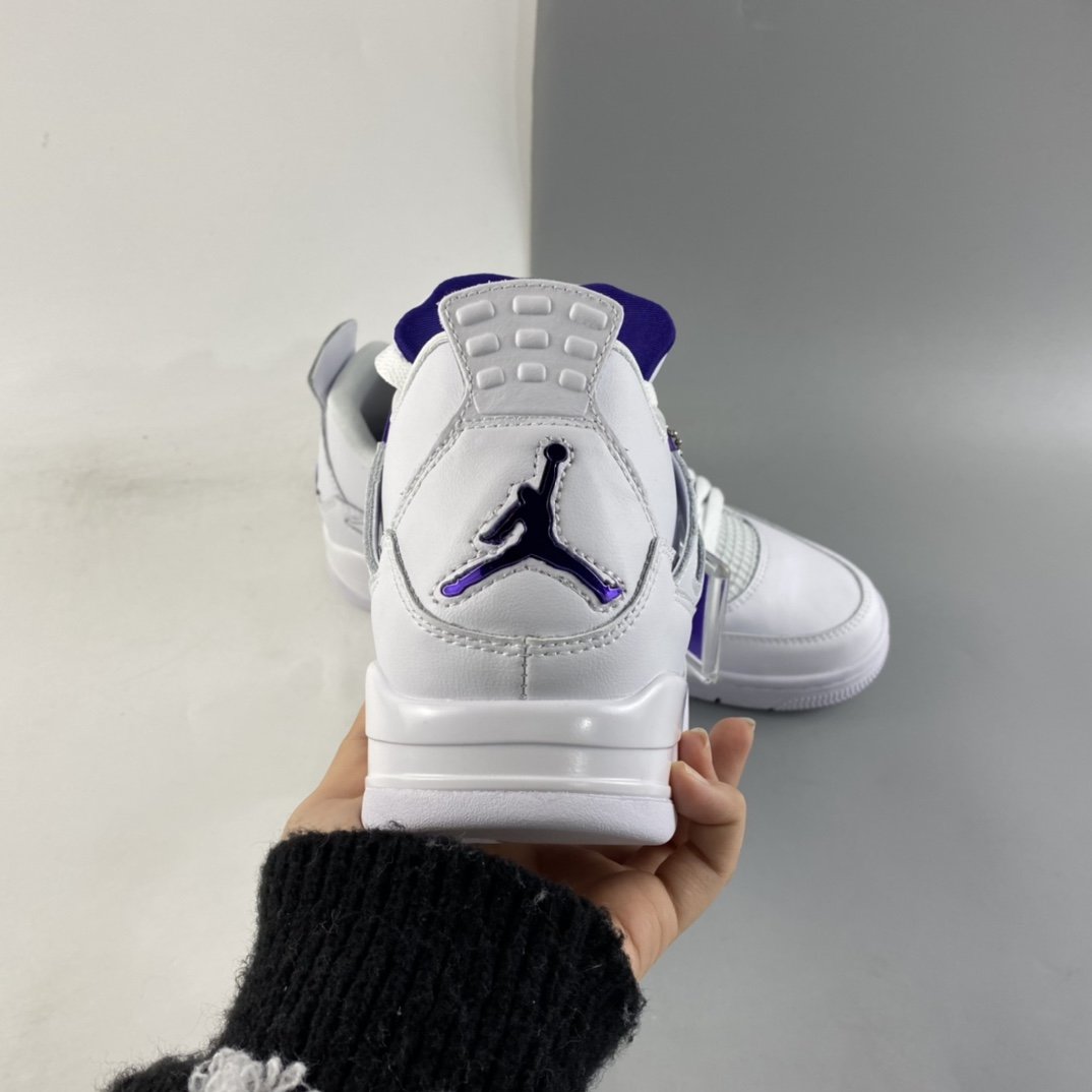 Air Jordan 4 ”Court Purple” AJ4 Joe 4 White Purple Head Layer True Standard CT8527-115