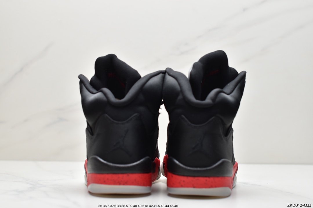 Air Jordan 5 Satin ”Bred” Black Rose Silk 136027-006