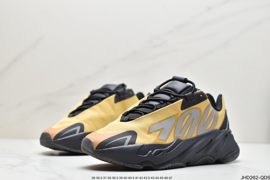 Adidas Yeezy 700 V3 Coconut Retro Daddy Shoes Series/Black and Yellow GZ0717