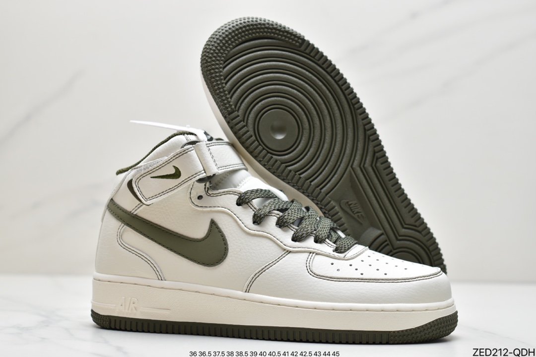 NIke Air Force 1 '07 Mid white colorful ”Dare Devil” Air Force One mid-top sports and leisure shoes 368732-810