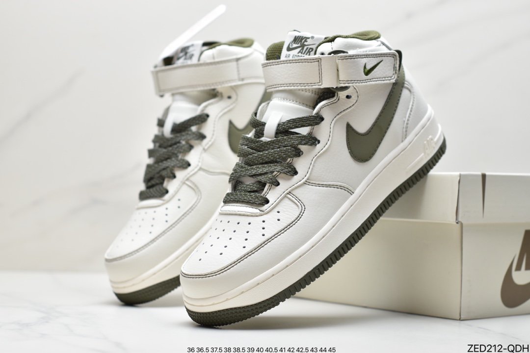 NIke Air Force 1 '07 Mid white colorful ”Dare Devil” Air Force One mid-top sports and leisure shoes 368732-810