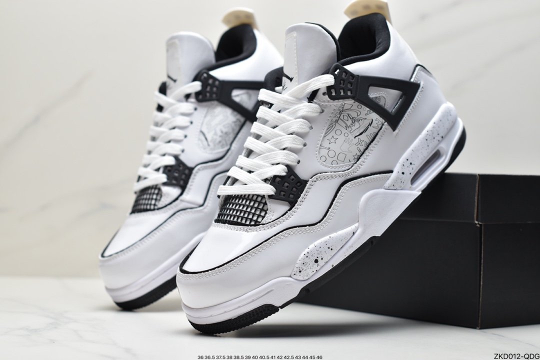 Nike Air Jordan 4 Retro GS”Light Smoke Grey”AJ4手稿 DC4101-100