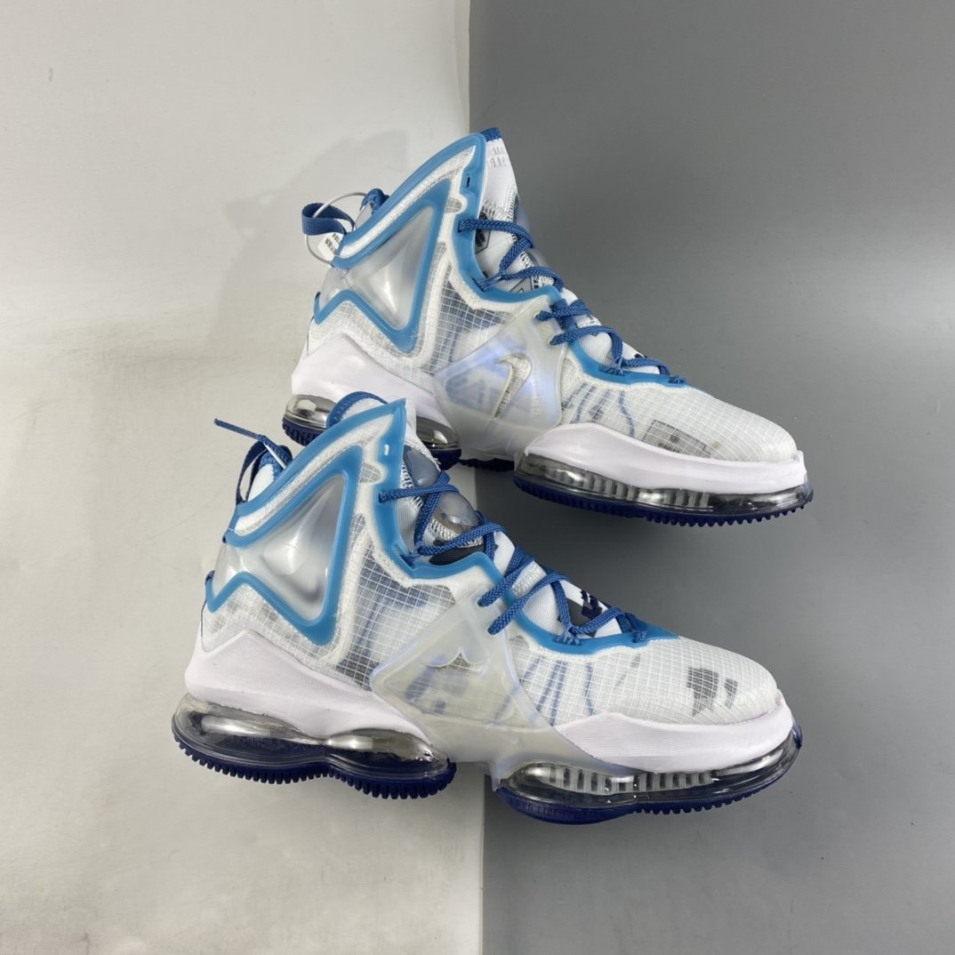 NIKE LeBron XIX EP James 19th Generation Ice Blue Slam Dunk Actual Basketball Shoes DC9342-100