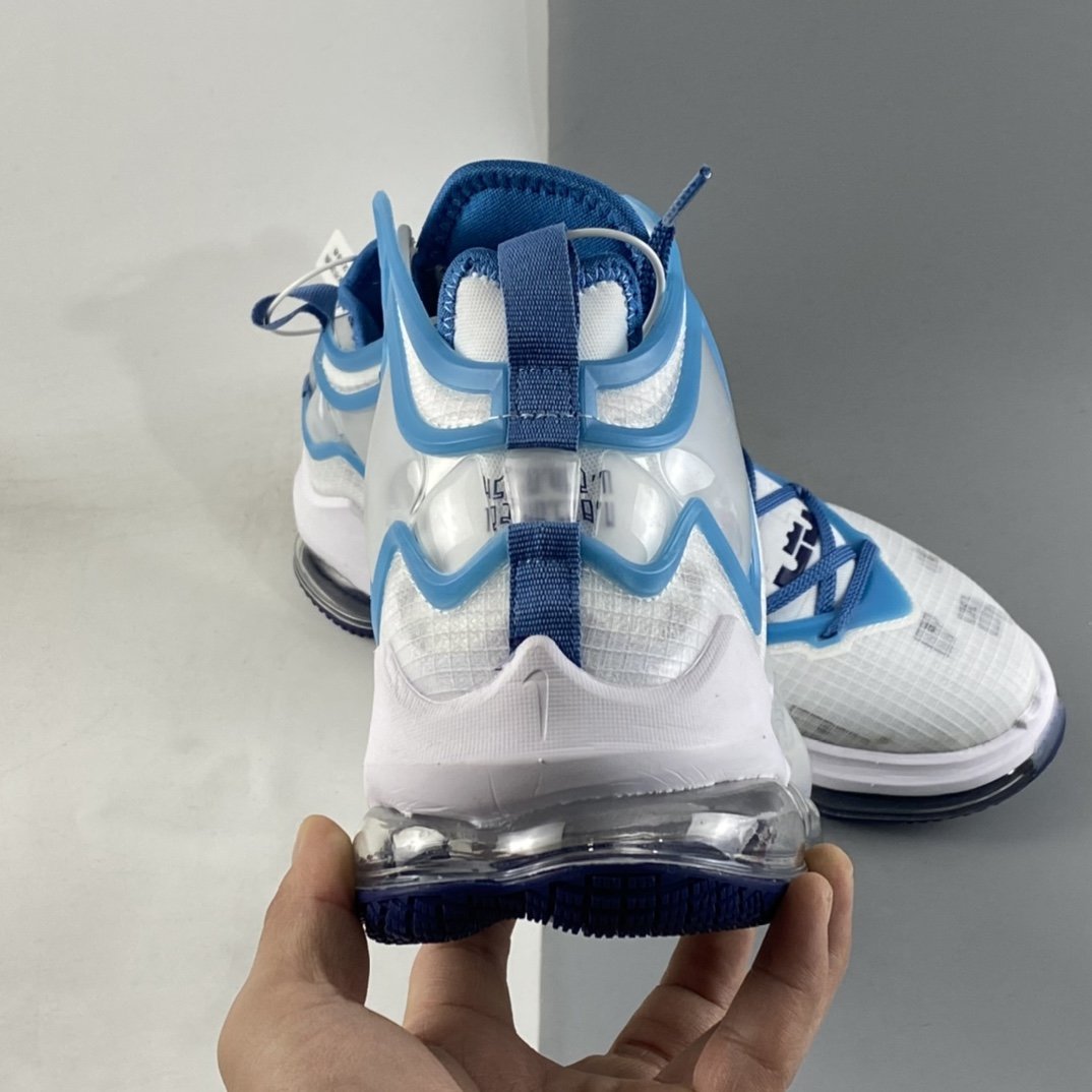 NIKE LeBron XIX EP James 19th Generation Ice Blue Slam Dunk Actual Basketball Shoes DC9342-100