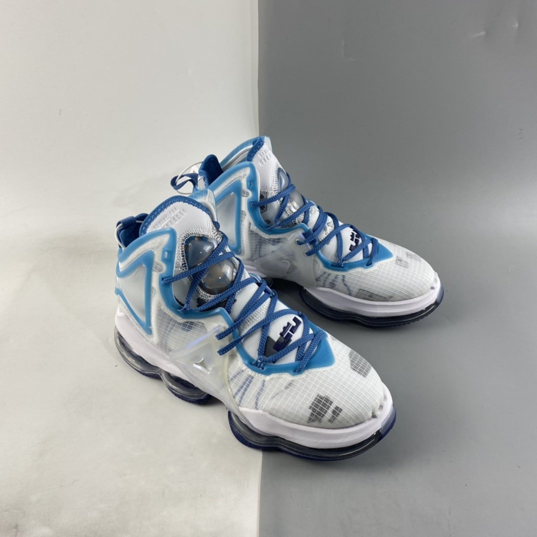 NIKE LeBron XIX EP James 19th Generation Ice Blue Slam Dunk Actual Basketball Shoes DC9342-100