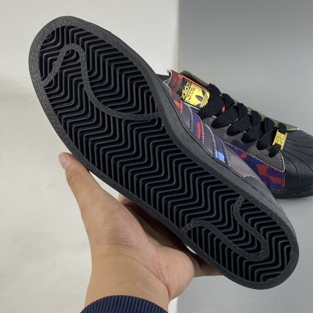 BAPE x Adidas Superstar 80s Ape-man joint shell head full-top casual sneakers GZ8982