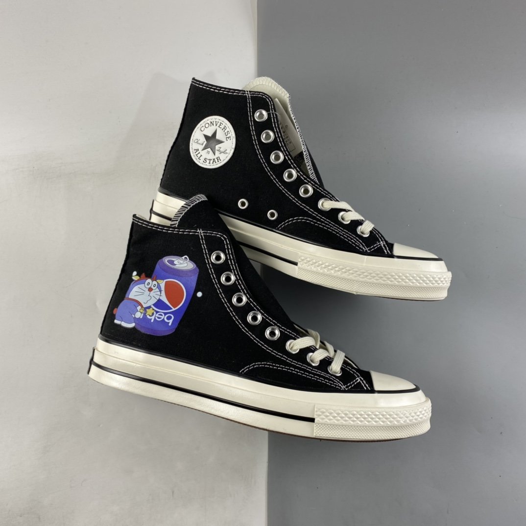 Converse Chuck 1970s Doraemon Joint Classic Graffiti Limited Samsung Elevation Casual Shoes 162050C