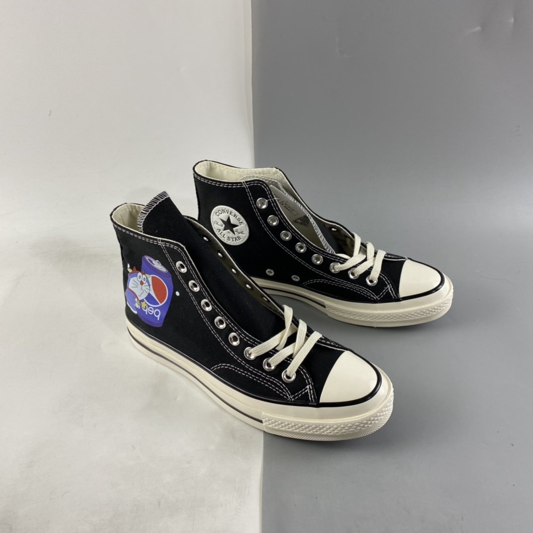 Converse Chuck 1970s Doraemon Joint Classic Graffiti Limited Samsung Elevation Casual Shoes 162050C