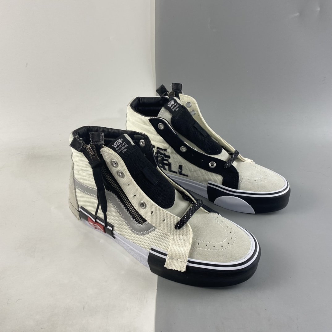 Vans Vault Sk8-Hi Reissue Ca Deconstructionist high-top 3M reflective canvas vulcanized sneakers VN0A3WM1TUU