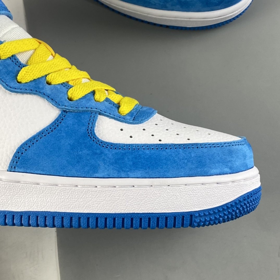 NIKE Air Force 1'07 Mid ”Doraemon” Air Force One Doraemon theme color matching mid-cut sneakers GB1236-160