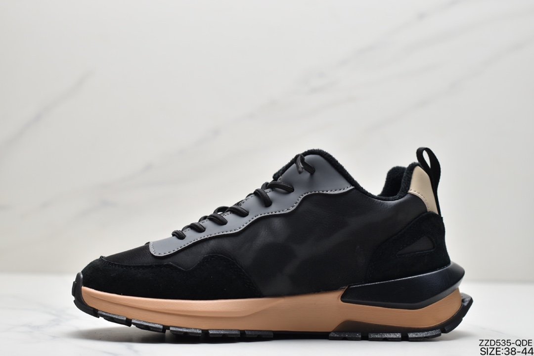 2021 new Danish brand ECCO lightweight breathable lace-up leather casual all-match sneakers CTX85825