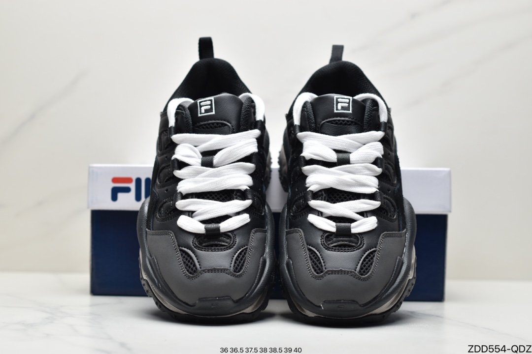 FILA tide brand FUSION lava shoes men and women old shoes thick-soled sports shoes casual shoes T12M/T12W145201