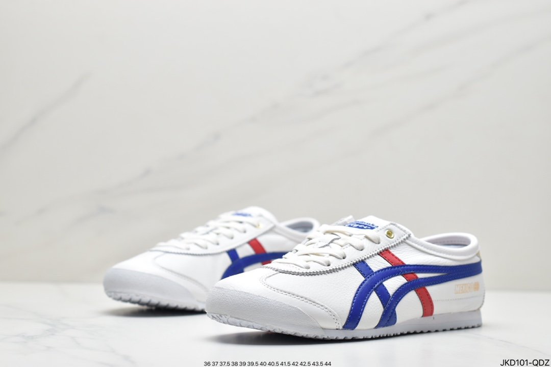 Nissan Classic Veteran - Onitsuka Tiger Mexico 66 Running Shoes ”Leather White White Gray Black” 1183B815