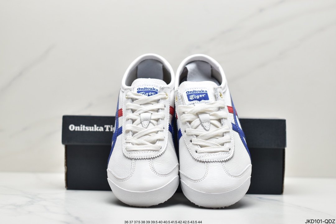 Nissan Classic Veteran - Onitsuka Tiger Mexico 66 Running Shoes ”Leather White White Gray Black” 1183B815