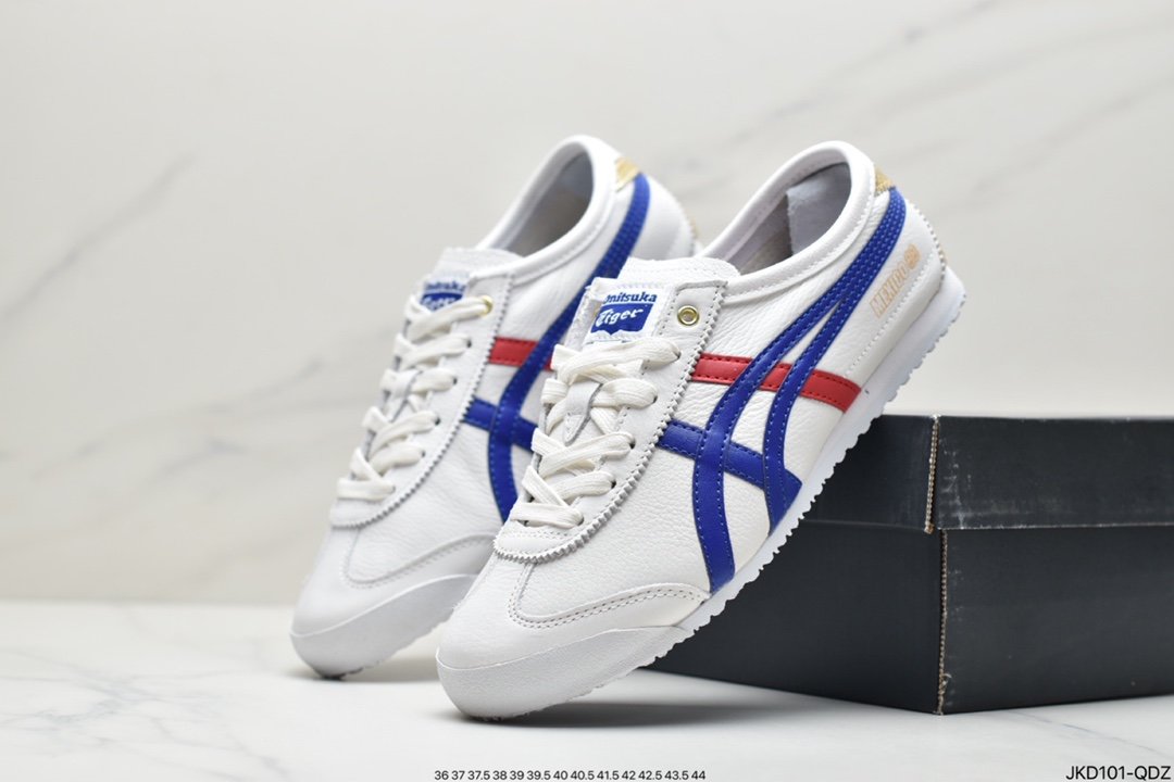 Nissan Classic Veteran - Onitsuka Tiger Mexico 66 Running Shoes ”Leather White White Gray Black” 1183B815