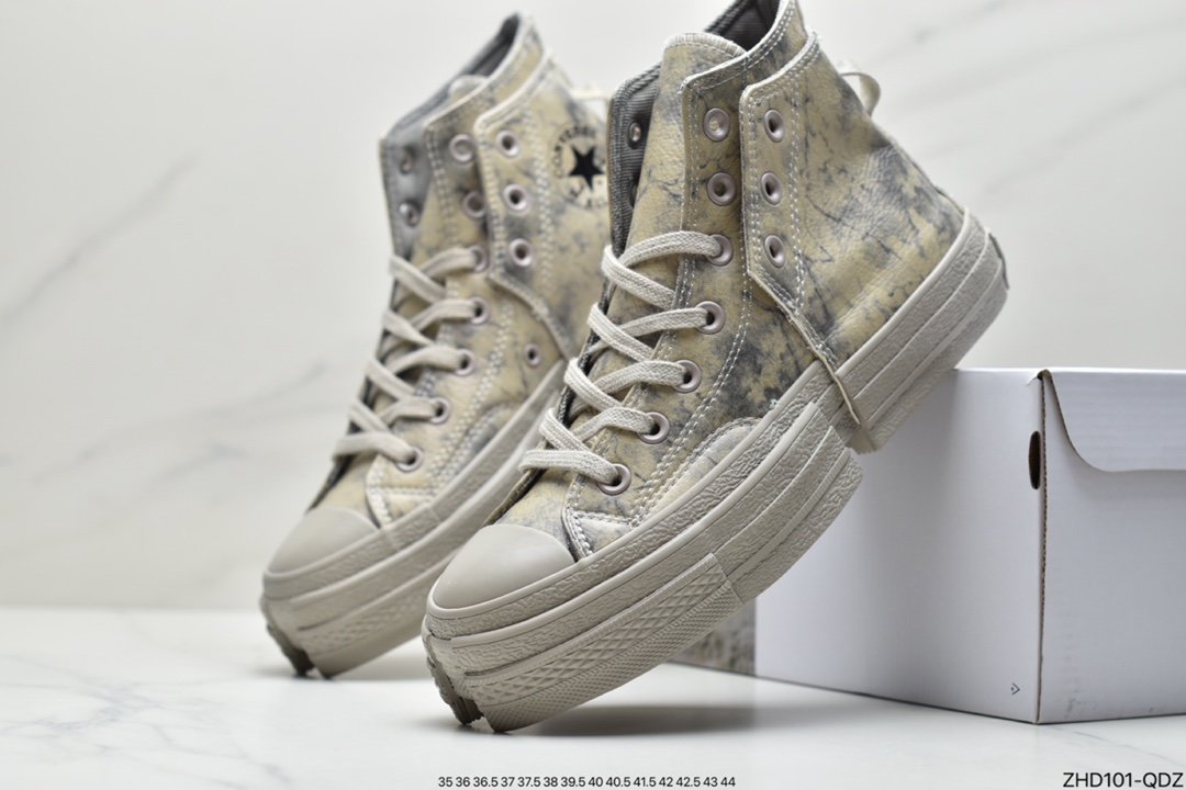 CONVERSE x Feng Chen Wang2-IN-1CHUCK70 now returns with a more subversive ”concrete” design inspiration 171838C 171837C