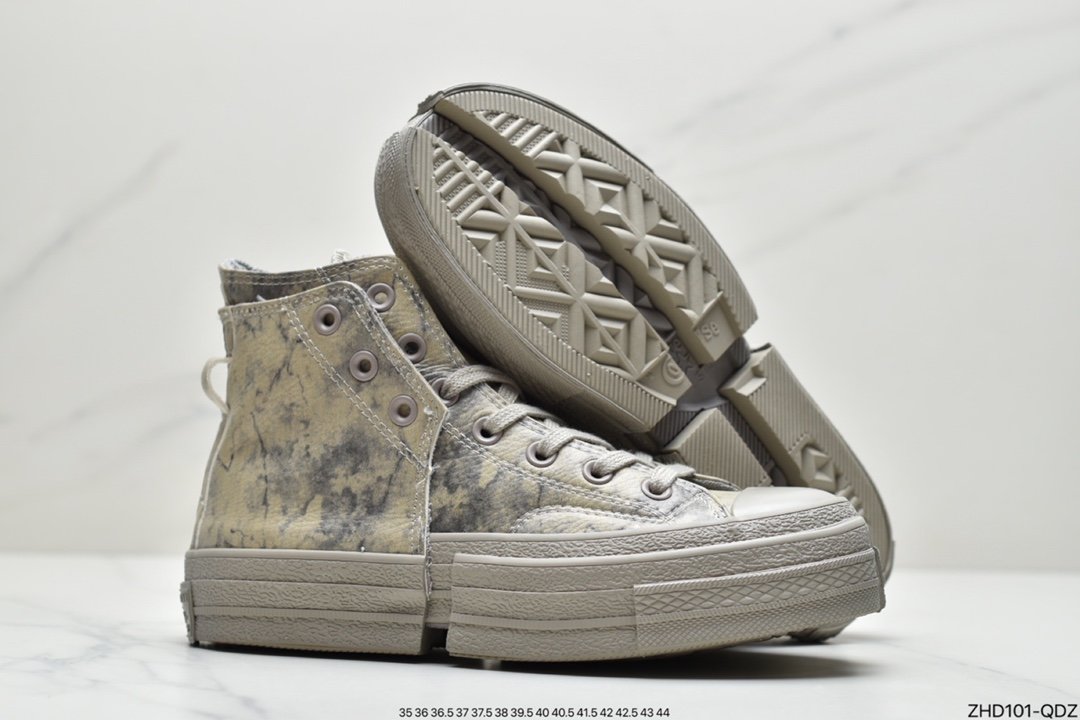 CONVERSE x Feng Chen Wang2-IN-1CHUCK70 now returns with a more subversive ”concrete” design inspiration 171838C 171837C