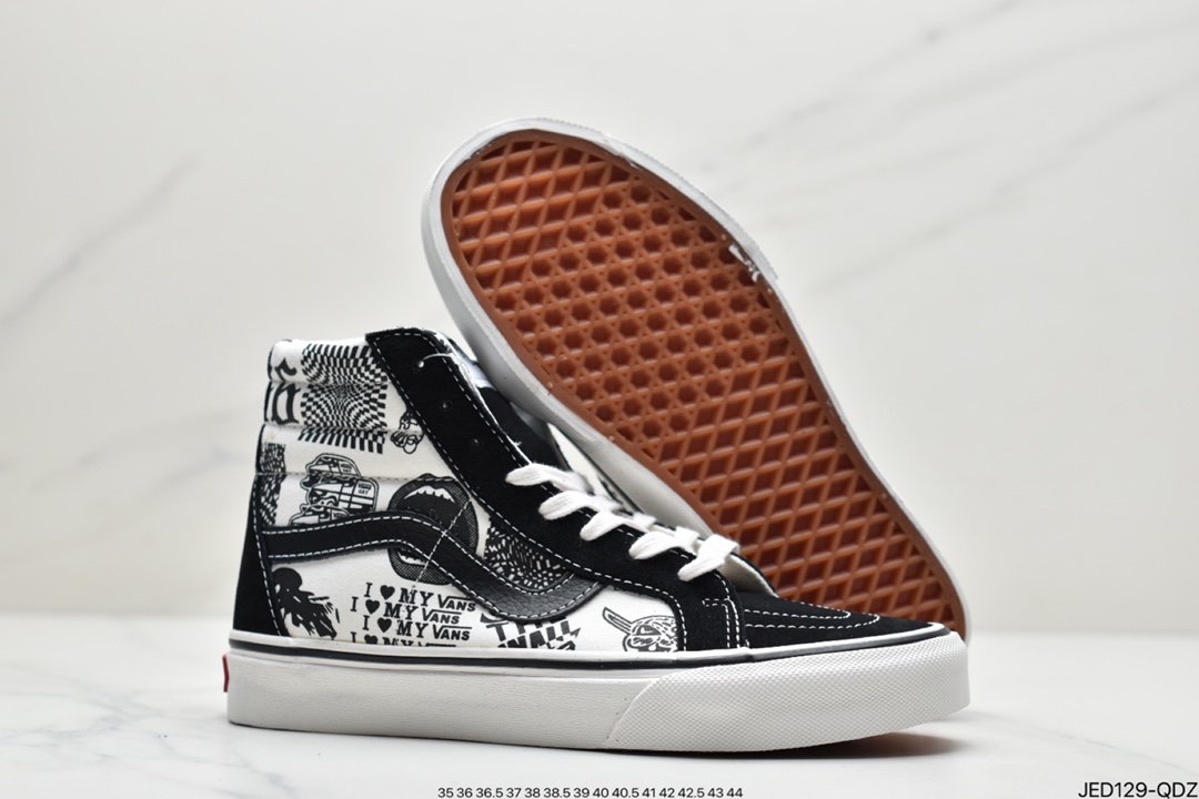 Vans VANS Sk8-Mid classic mid-top men's and women's casual sneakers