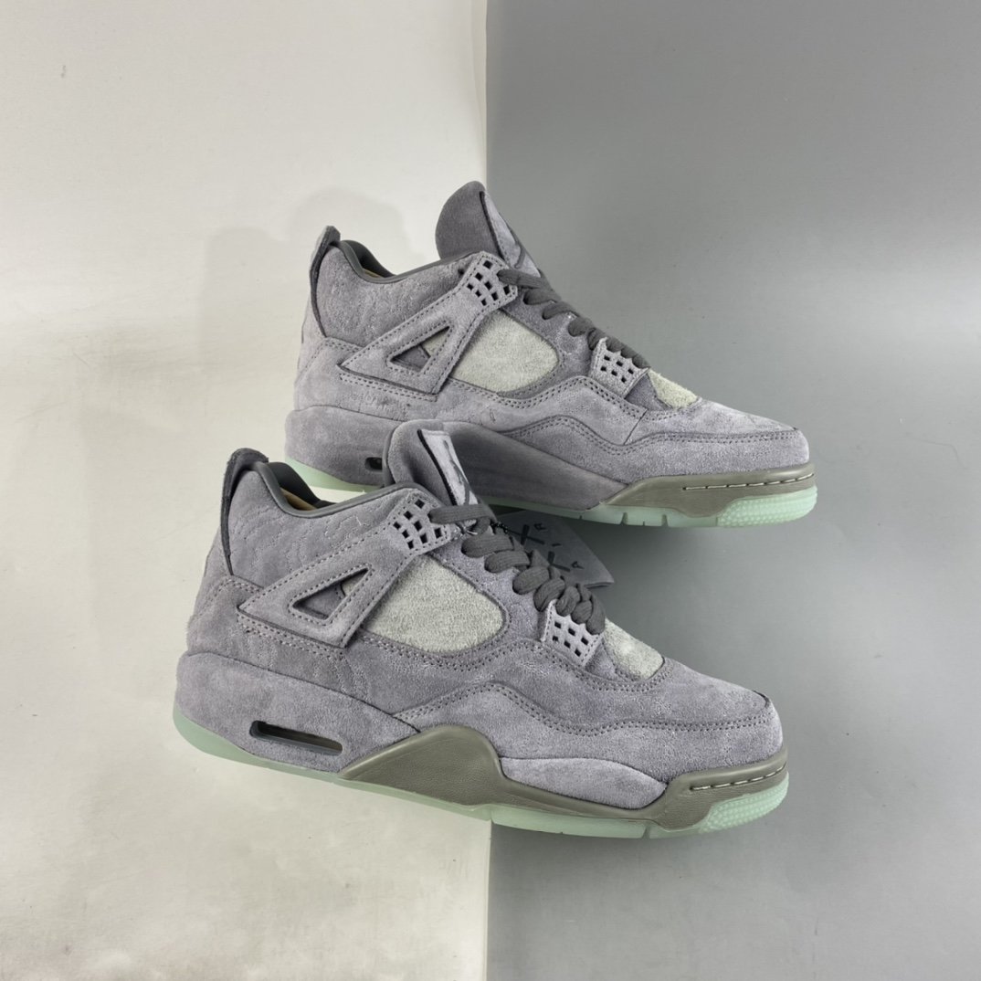 Air Jordan 4 Cool Grey AJ4 Joe 4 Cool Grey Suede Luminous Sole Basketball Shoes 930155-003