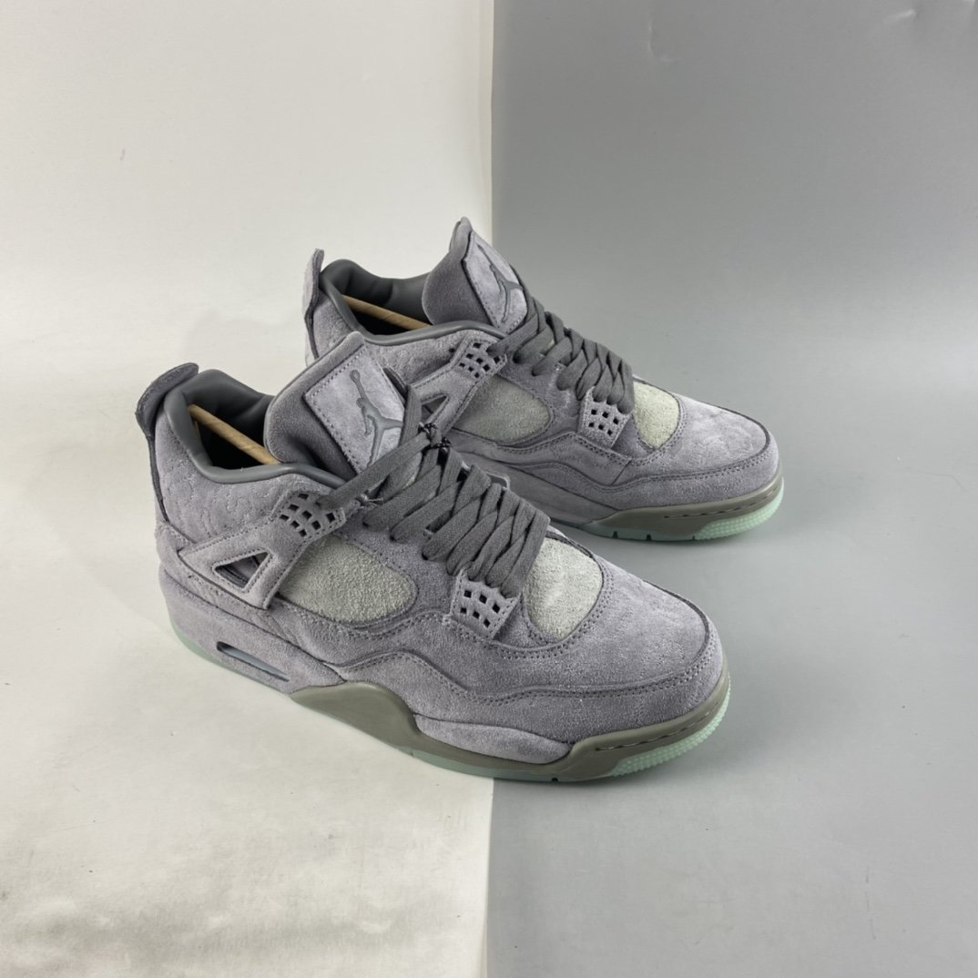 Air Jordan 4 Cool Grey AJ4 Joe 4 Cool Grey Suede Luminous Sole Basketball Shoes 930155-003