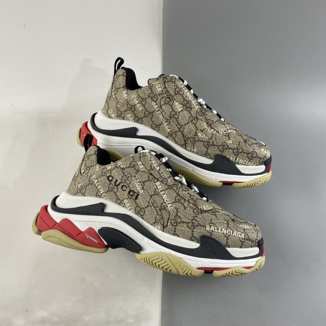 Gucci x Balenciaga Triple S Clear Sole Sneaker”The Hacker Project” 681067 UMO20 9766