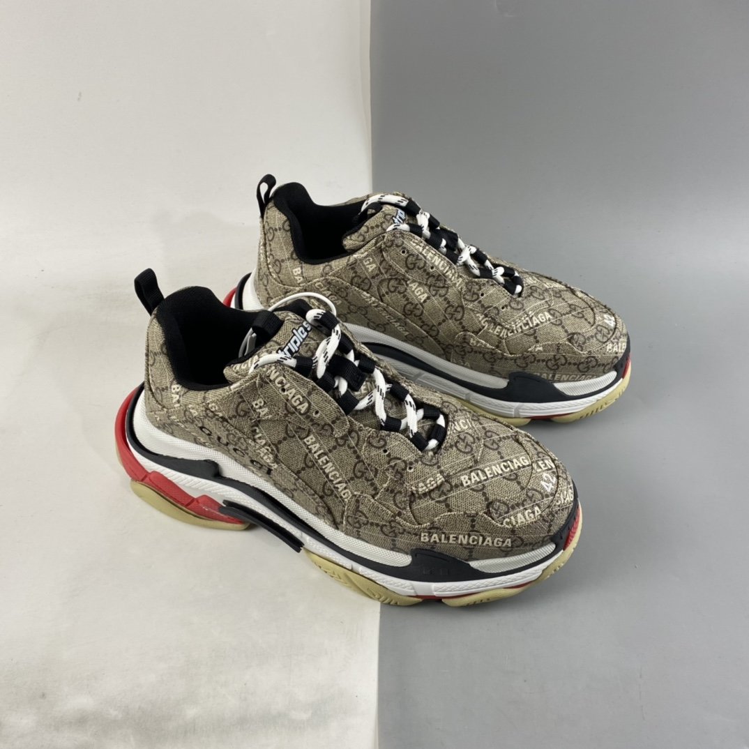 Gucci x Balenciaga Triple S Clear Sole Sneaker”The Hacker Project” 681067 UMO20 9766