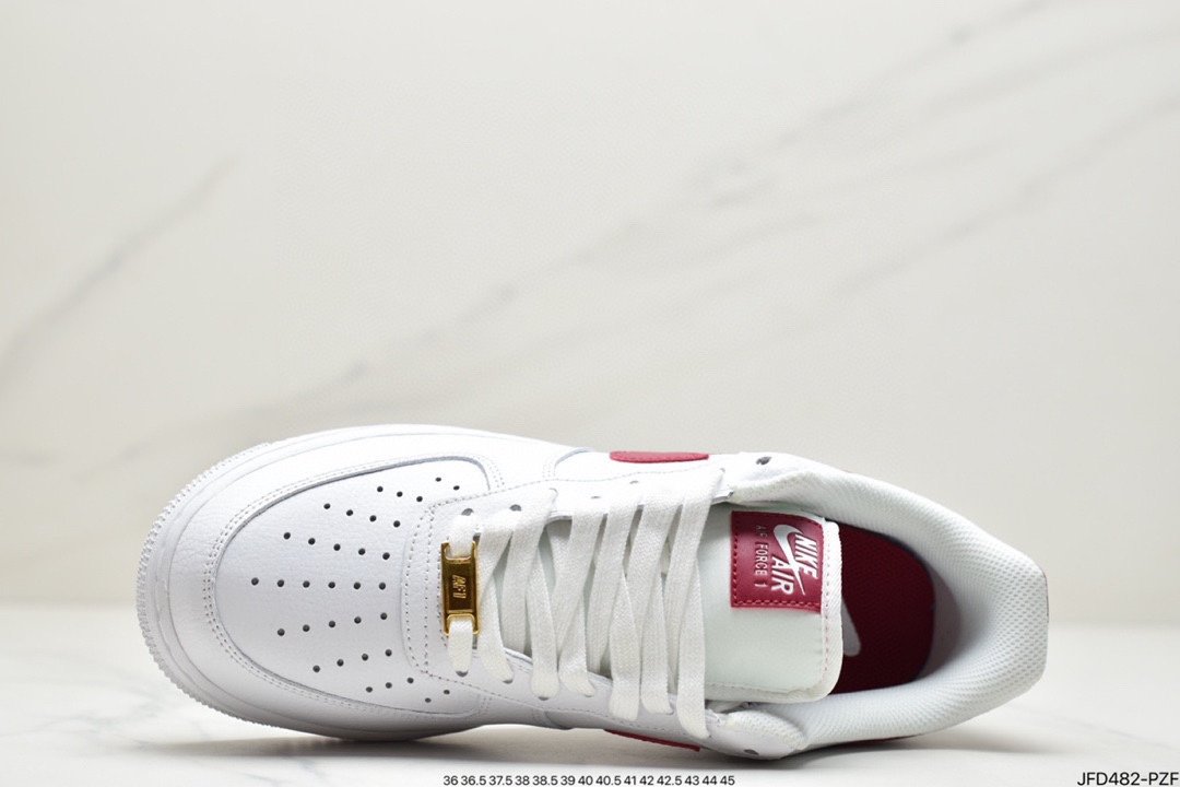 Nike Air Force 1 Low ”White Red Hook Gold Label” These shoes are low-top 315115-154