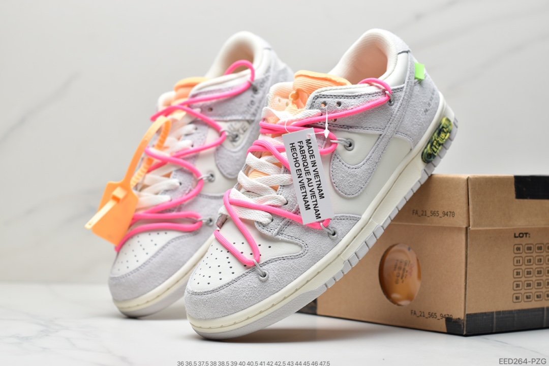 Off-White x Nike Dunk Low NO.3 White Laces DM1602-118