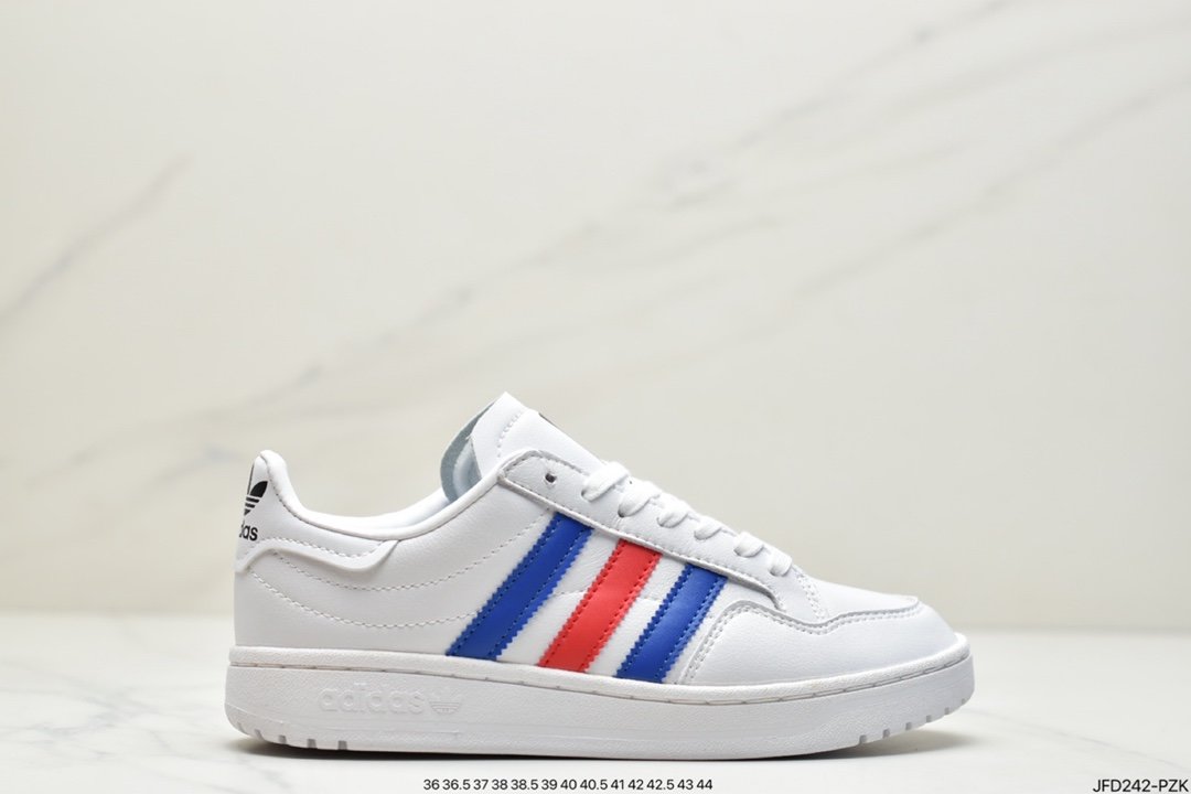 Adidas Originals Team Court Clover Retro Classic Versatile Casual Sneakers EG9734