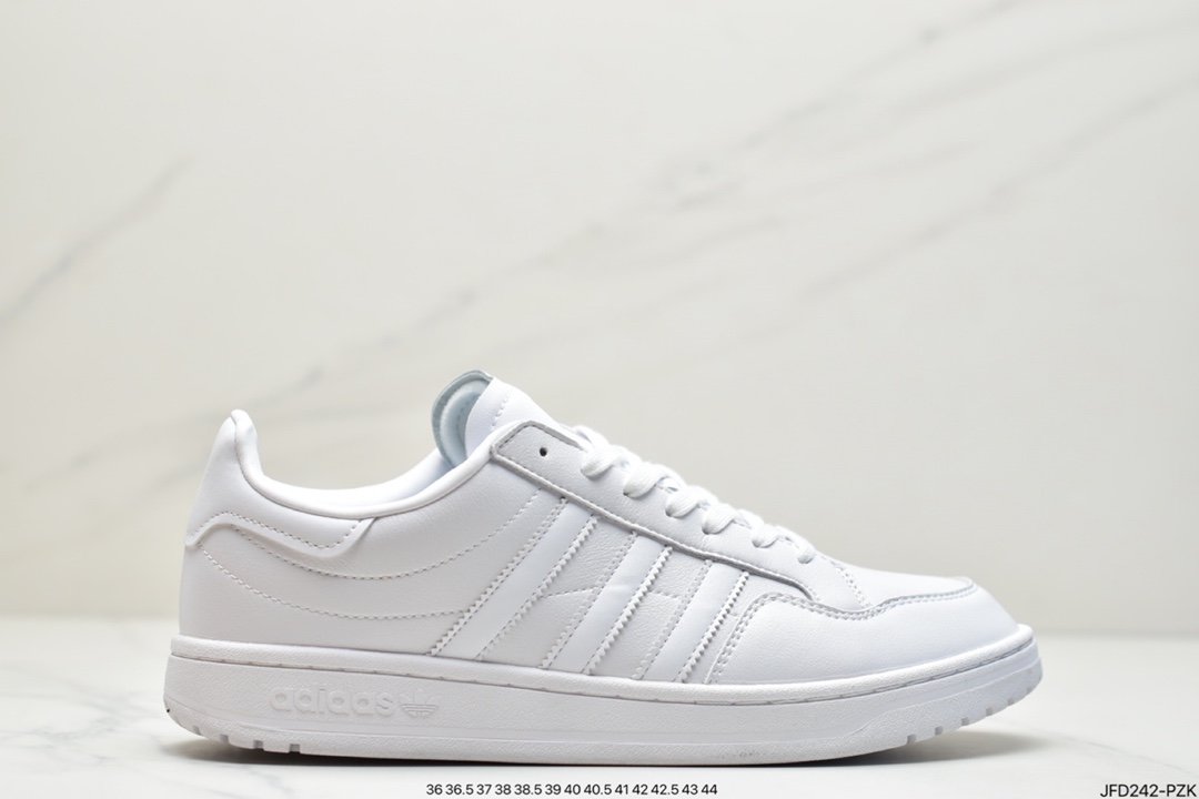 Adidas Originals Team Court Clover Retro Classic Versatile Casual Sneakers EG9734