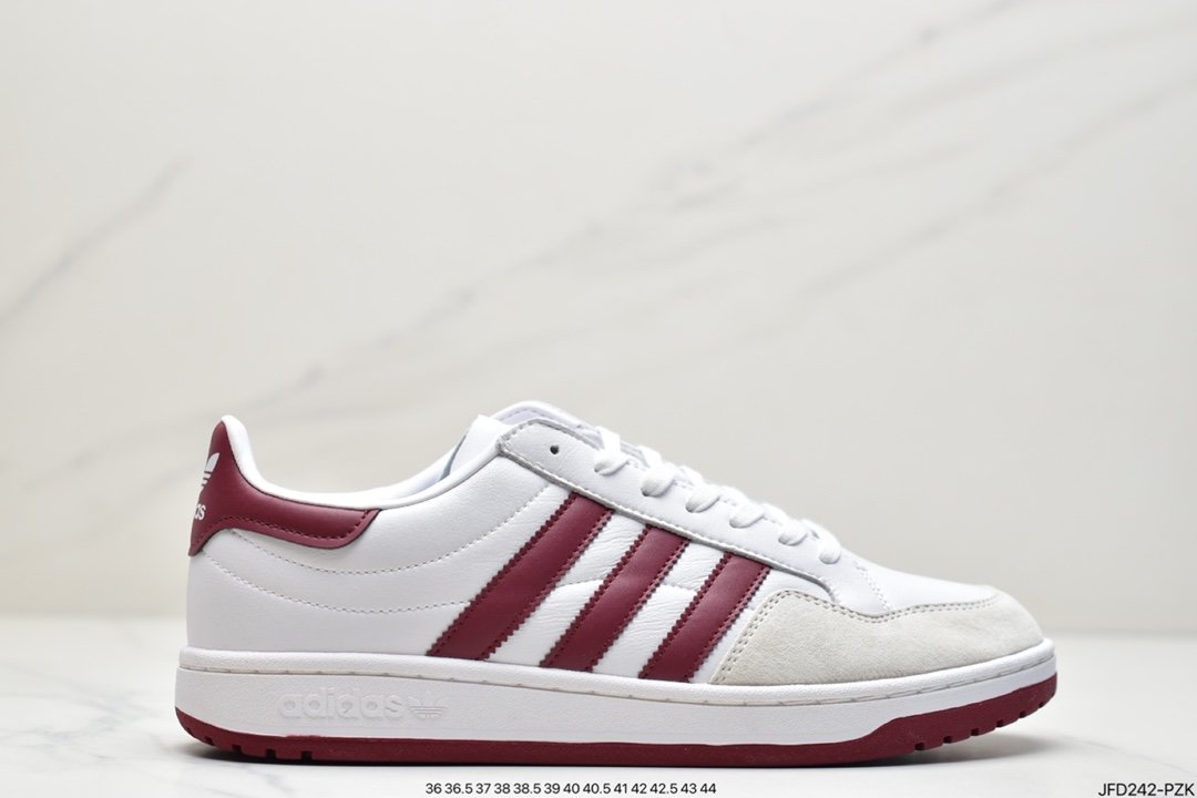 Adidas Originals Team Court Clover Retro Classic Versatile Casual Sneakers EG9734