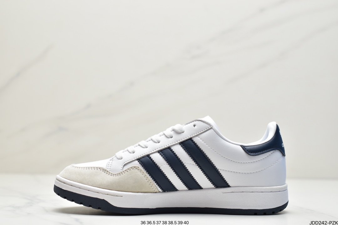 Adidas Originals Team Court Clover Retro Classic Versatile Casual Sneakers EG9734