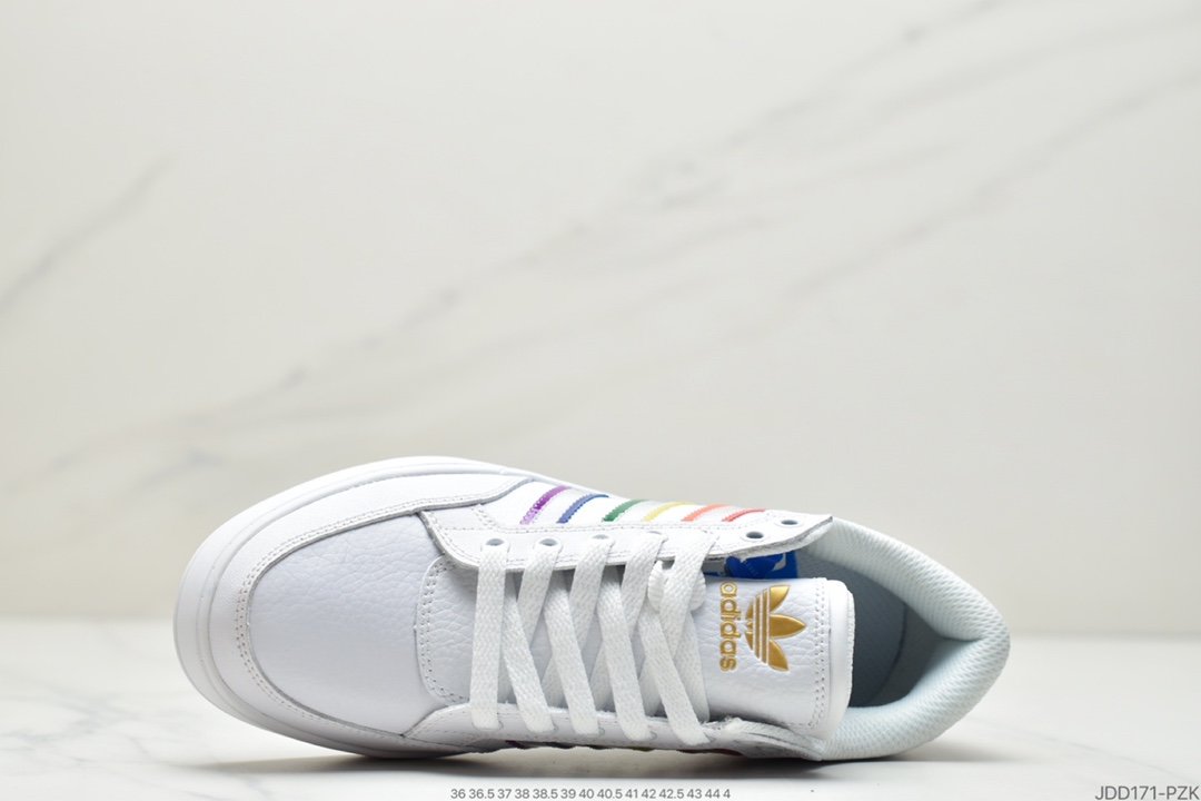 Adidas Hardcourt Low white color gradient retro trend sneakers FX0625